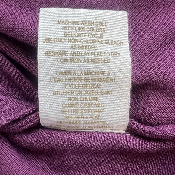 Free People Sleeveless Dress with Folded Pleat Details, Plum, Size M - Picture 8 of 10